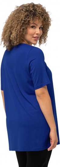Ulla Popken Essential Front Pleat Tee Cobalt Blue - Majice - 