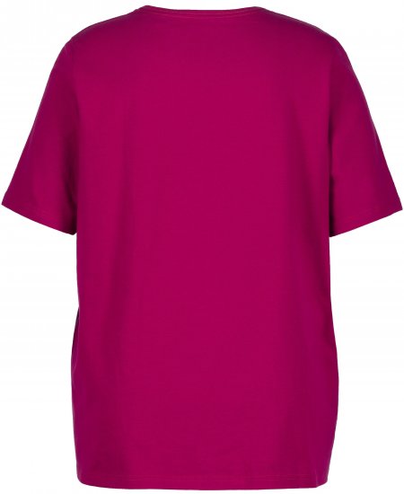 Ulla Popken Essential Square Neck Stretch Tee Magnolia Red - Majice - 