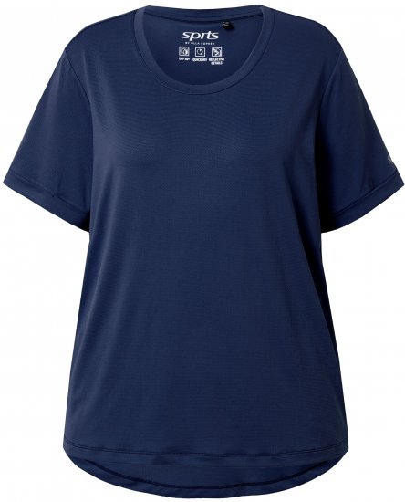 Ulla Popken UPF 50 Quick Drying Tee Navy - Majice - 