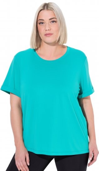 Ulla Popken UPF 50 Quick Drying Tee Turquoise - Majice - 