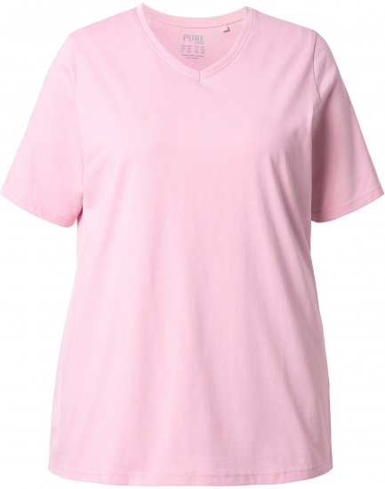 Ulla Popken Eco Cotton Basic T-Shirt 2-Pack Grey/Pink - Majice - 
