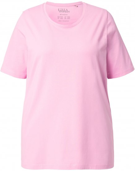 Ulla Popken Essential Round Neck Stretch Tee Pink - Majice - 