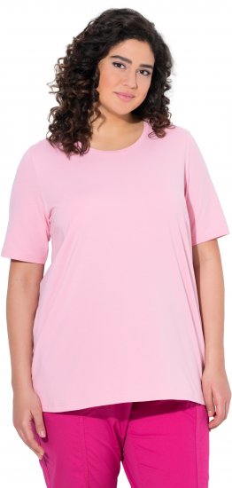 Ulla Popken Essential Round Neck Stretch Tee Pink - Majice - 