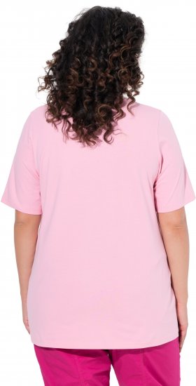 Ulla Popken Essential Round Neck Stretch Tee Pink - Majice - 