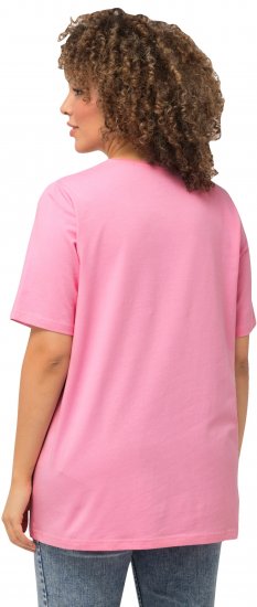Ulla Popken Essential Round Neck Stretch Tee Light Pink - Majice - 