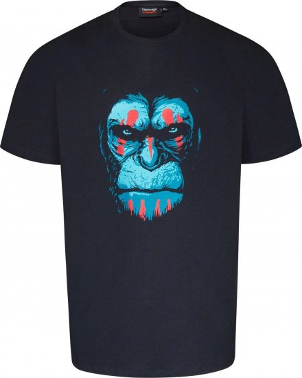 Espionage T415 Chimp Printed T-Shirt Navy - Majice s potiskom - 