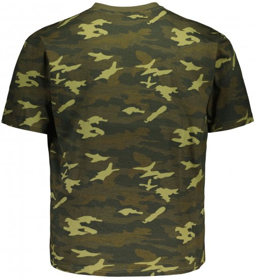 Big Bones X2175 Camo T-Shirt Green - Kratke Majice - Moške kratke majice za močnejše postave