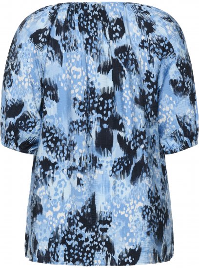 Kaffe Curve Aliana Tunic Blue Flower Animal - Tunike - 