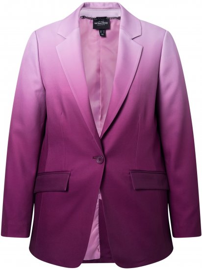 Ulla Popken Blazer Z Barvnim Prehodom Jagodičasta - Blazer - 