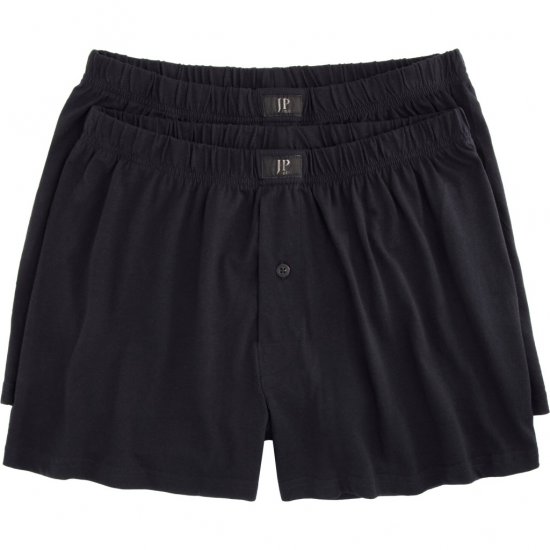 JP1880 Boxers OEKO-TEX Soft Stretch Black - Spodnje perilo & kopalne hlače - Moško Spodnje Perilo za močnejše postave