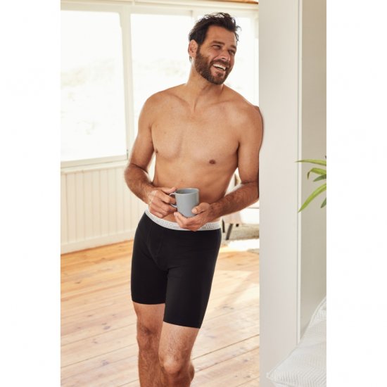 JP1880 Boxers Flexnamic OEKO-TEX Long Black - Spodnje perilo & kopalne hlače - Moško Spodnje Perilo za močnejše postave