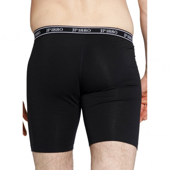 JP1880 Boxers Flexnamic OEKO-TEX Long Black - Spodnje perilo & kopalne hlače - Moško Spodnje Perilo za močnejše postave