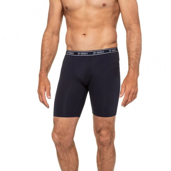 JP1880 Boxers Long OEKO-TEX Flexnamic Navy - Spodnje perilo & kopalne hlače - Moško Spodnje Perilo za močnejše postave