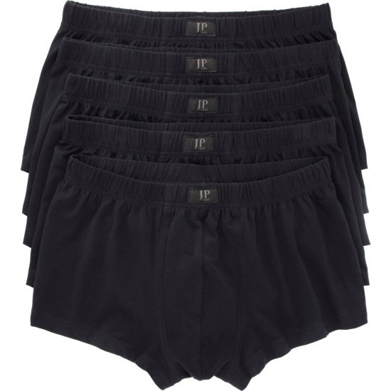 JP1880 Boxershorts OEKO-TEX 5-Pack Black - Spodnje perilo & kopalne hlače - Moško Spodnje Perilo za močnejše postave