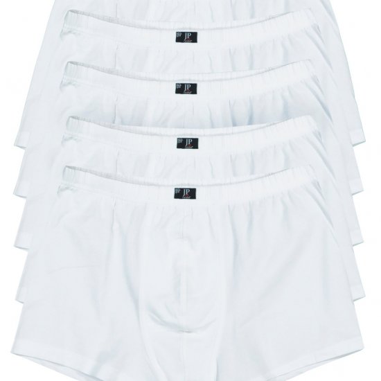 JP1880 Boxershorts OEKO-TEX 5-Pack White - Spodnje perilo & kopalne hlače - Moško Spodnje Perilo za močnejše postave