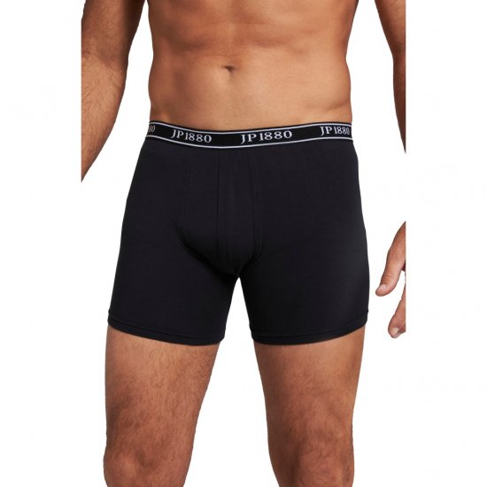 JP1880 Boxershorts FLEXNAMIC Black - Spodnje perilo & kopalne hlače - Moško Spodnje Perilo za močnejše postave