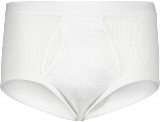 Adamo Prestige Briefs Double Ribbed White - Spodnje perilo & kopalne hlače - Moško Spodnje Perilo za močnejše postave