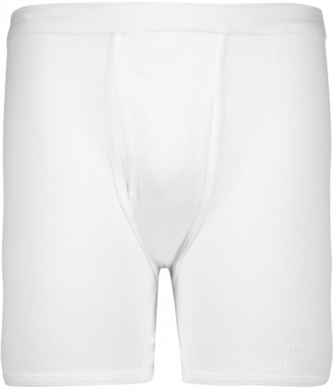 Adamo Prestige Boxershorts Double Ribbed White - Spodnje perilo & kopalne hlače - Moško Spodnje Perilo za močnejše postave