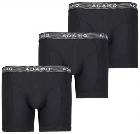 Adamo Jerry Maxi Boxers 702 Black 3-pack - Spodnje perilo & kopalne hlače - Moško Spodnje Perilo za močnejše postave