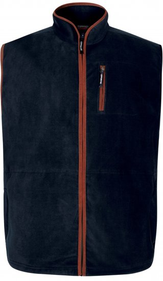 Espionage FL047 Microfleece Gilet Navy - Telovniki - Brezrokavniki v velikih velikostih