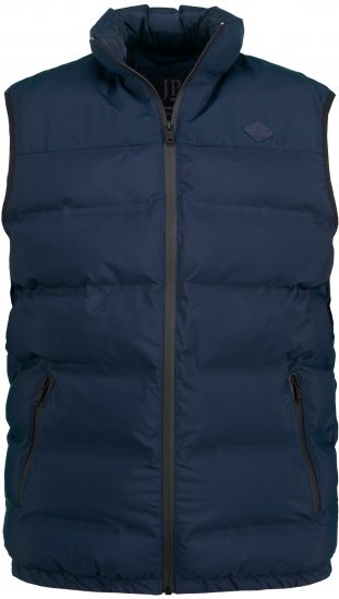 JP1880 Quilted Gilet Stand-up Collar Navy - Jakne - Moške bunde za Močnejše Postave