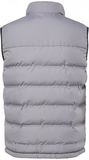 JP1880 Quilted Vest Outdoor Stand-up Collar Grey - Jakne - Moške bunde za Močnejše Postave