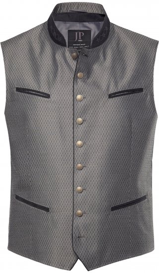 JP1880 Vest Traditional With Embroidery Silver - Svečana oblačila - Praznična in svečana oblačila – Praznujte elegantno in udobno