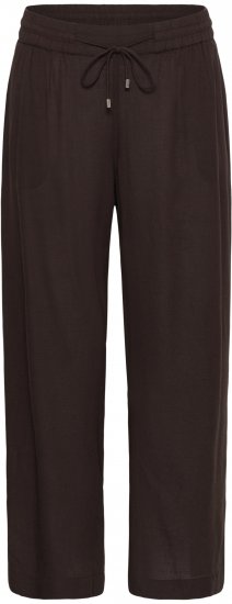 Kaffe Curve Mille Wide Pants Coffee Brown - Látkové nohavice - 