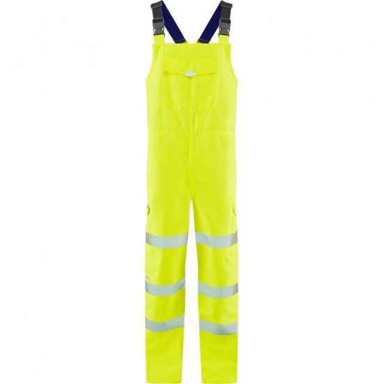 Leo Northam Ecoviz 15K Performance+ Bib & Brace Hi-Vis Yellow - Delovne obleke - Delovne Obleke Močnejše postave