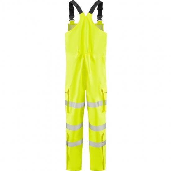 Leo Northam Ecoviz 15K Performance+ Bib & Brace Hi-Vis Yellow - Delovne obleke - Delovne Obleke Močnejše postave