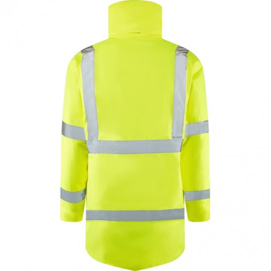 Leo Tawstock EcoViz 4K Baffle Lined Anorak Hi-Vis Yellow - Delovne obleke - Delovne Obleke Močnejše postave
