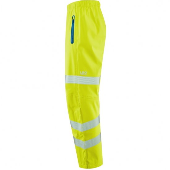 Leo Lundy Ltec 20K High Performance Breathable Waterproof Ov Hi-Vis Yellow - Delovne obleke - Delovne Obleke Močnejše postave