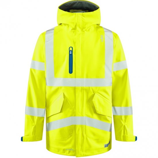 Leo Marisco LTEC 20K High Performance Breathable Waterproof Hi-Vis Yellow - Delovne Obleke - Delovne Obleke Močnejše postave