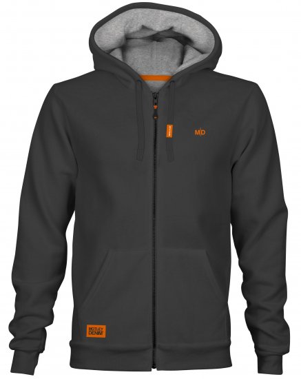 Motley Denim Copenhagen Hoodie Charcoal - Puloverji & jopice - Moški Puloverji & Jopice za Močnejše Postave