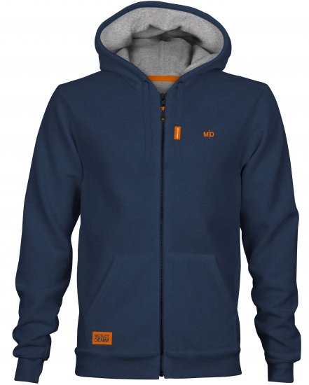 Motley Denim Copenhagen Hoodie Dark Indigo - Puloverji & jopice - Moški Puloverji & Jopice za Močnejše Postave