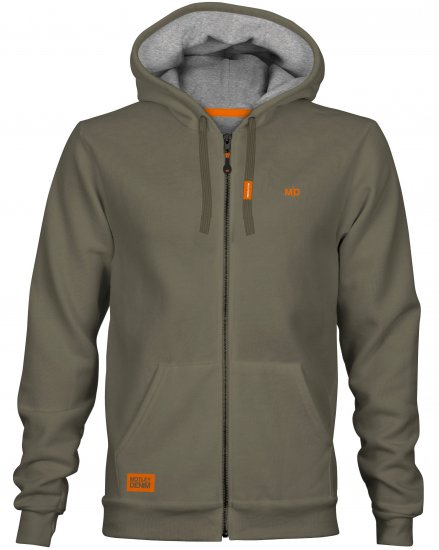 Motley Denim Copenhagen Hoodie Dark Khaki - Puloverji & jopice - Moški Puloverji & Jopice za Močnejše Postave