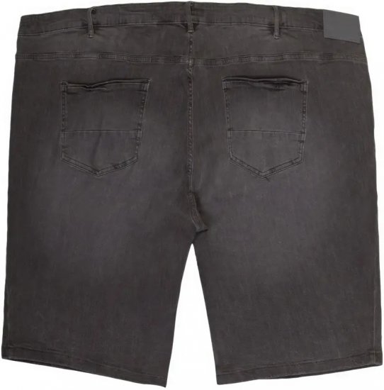 Lavecchia 0908 Bermuda Denim Shorts Black - Kratke hlače - Moške Kratke Hlače za Močnejše Postave