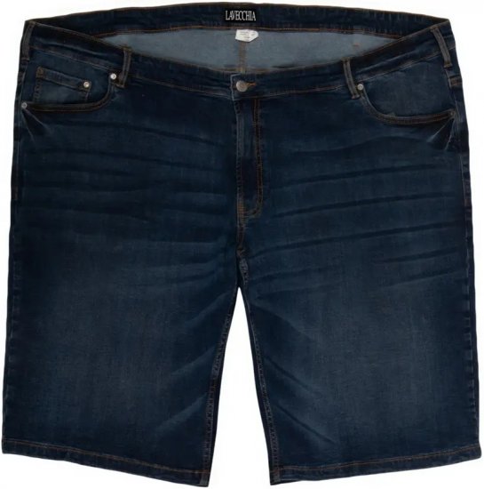 Lavecchia 0908 Bermuda Denim Shorts Blue - Kratke hlače - Moške Kratke Hlače za Močnejše Postave