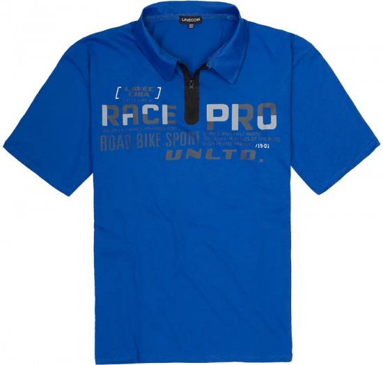 Lavecchia 2030 Polo Shirt Short Sleeve Royal Blue - Polo majice - Moške Polo Majice za Močnejše Postave