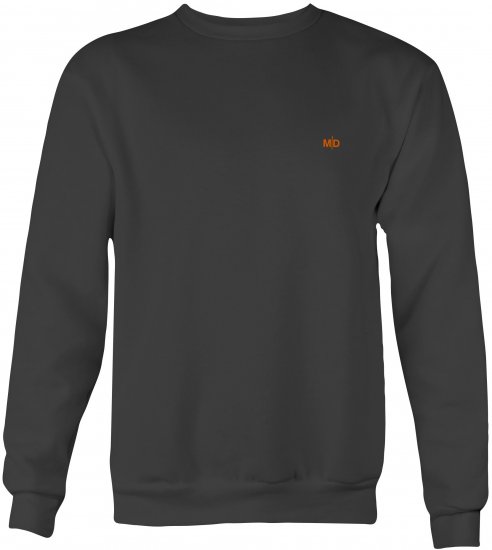 Motley Denim Oslo Sweatshirt Charcoal - Puloverji & jopice - Moški Puloverji & Jopice za Močnejše Postave