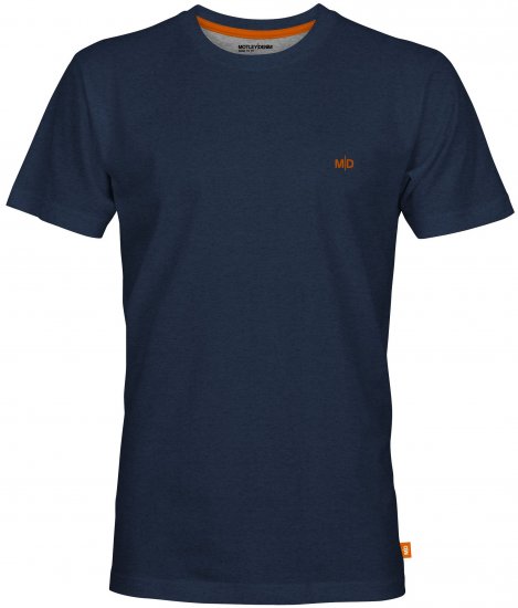 Motley Denim Stockholm T-shirt Dark Indigo - Kratke Majice - Moške kratke majice za močnejše postave