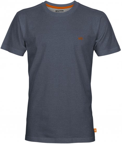 Motley Denim Stockholm T-shirt Light Indigo - Kratke Majice - Moške kratke majice za močnejše postave