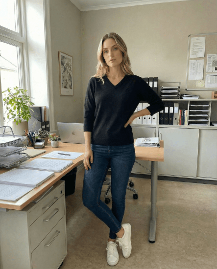 Nora Mikken GELINA Sweater Black - OBLAČILA ZA ŽENSKE XS-XXL - 