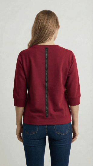 Nora Mikken GELINA Sweater Burgundy - OBLAČILA ZA ŽENSKE XS-XXL - 