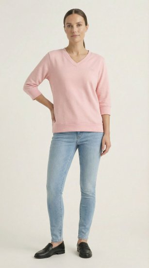 Nora Mikken GELINA Sweater Peach Whip - OBLAČILA ZA ŽENSKE XS-XXL - 