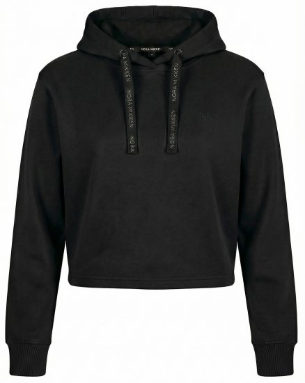 Nora Mikken KAMILLA Cropped Hoodie Black - OBLAČILA ZA ŽENSKE XS-XXL - 