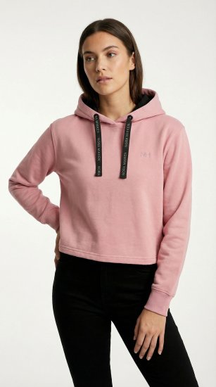 Nora Mikken KAMILLA Cropped Hoodie Peach Whip - OBLAČILA ZA ŽENSKE XS-XXL - 