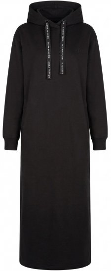 Nora Mikken MARTINA Maxi Hoodie Dress Black - OBLAČILA ZA ŽENSKE XS-XXL - 