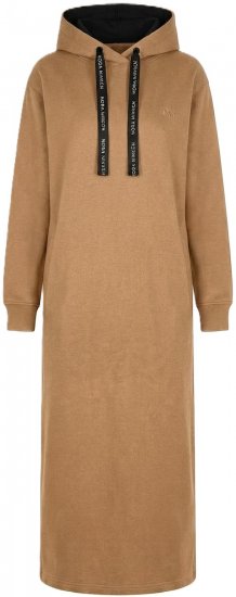 Nora Mikken MARTINA Maxi Hoodie Dress Camel - OBLAČILA ZA ŽENSKE XS-XXL - 