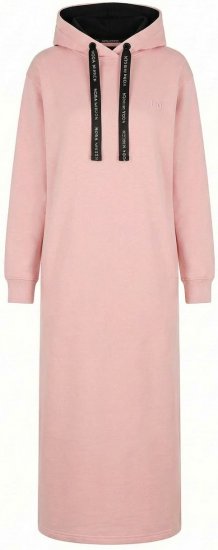 Nora Mikken MARTINA Maxi Hoodie Dress Peach Whip - OBLAČILA ZA ŽENSKE XS-XXL - 